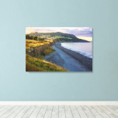 Greystones Beach Canvas Wall Art | Ireland Coastal Afdruk (Insitu (Houten vloer))