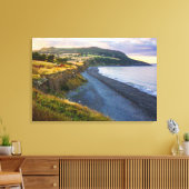 Greystones Beach Canvas Wall Art | Ireland Coastal Afdruk (Insitu (Woonkamer))