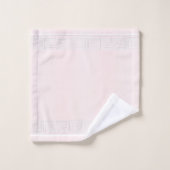 Grèze blanc Design rose (Gant de toilette)