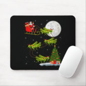 Grhopper Santa Sleigh Flying Funny Magical Christm Muismat (Met muis)