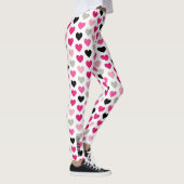Gribouillages Chéri(e) : Legging Cœur Rose et Noir (Droite)