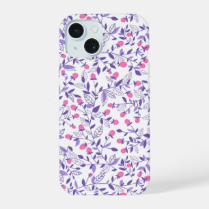 Gribouillis floraux rose et violet