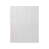 Grid Paper Background Mathematics Graph Sheet  Notitieblok (Gedraaid)