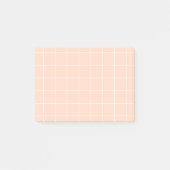 Grid paper: minimalist grid (Peach) Post-it® Notes (Voorkant)