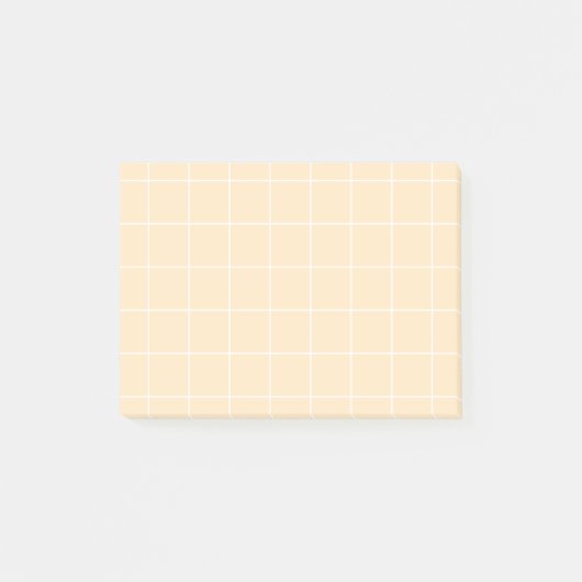 Grid paper: minimalist grid (vanilla) post-it® notes (Voorkant)