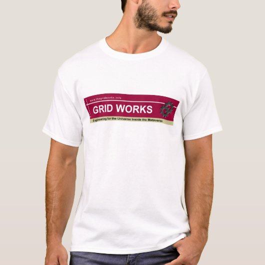 Grid Works Basic T-shirt voor mannen (Voorkant)