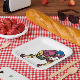 Gridiron Football Speler Papieren Bordje