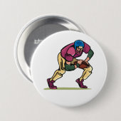 Gridiron Football Speler Ronde Button 7,6 Cm (Voorkant /achterkant)