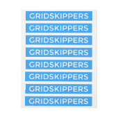 GRIDSKIPPERS Sticker Adreslabel Wikkel (Vel)