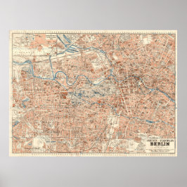 Grieben Berlin Stadtplan – Vintage German City Map Poster
