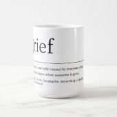 Grief Definition Mok – Minimalistisch rouwgeschenk (Center)