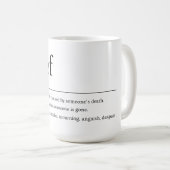 Grief Definition Mok – Minimalistisch rouwgeschenk (Voorkant rechts)