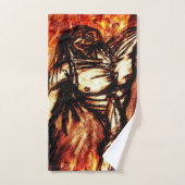 Grief et dépression Charbon à base de feu (Serviette à main)