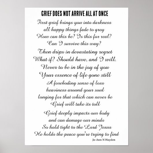 GRIEF POSTER (Voorkant)