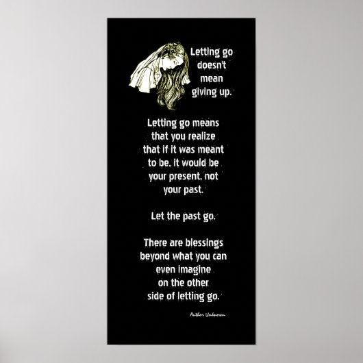 Grief Verlies Inspirerend Poster Verlaten (Voorkant)