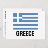 GRIEK FLAG KAART (Voorkant / Achterkant)