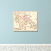 Griekenland 4 canvas afdruk (Insitu (Houten vloer))