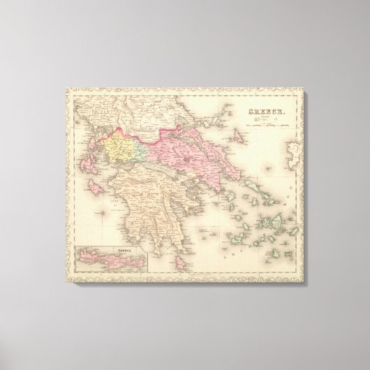 Griekenland 4 canvas afdruk (Voorkant)