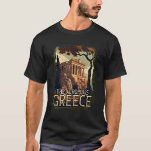 Griekenland Akropolis Phenon Vakantie Griekse gesc T-shirt