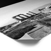 -Griekenland Ancient Corinth Apollo-tempel Poster (Hoek)