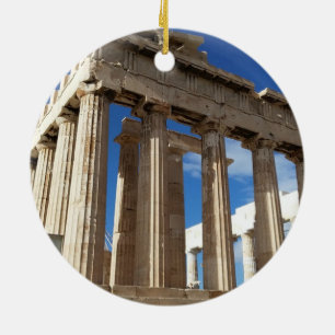 Griekenland: Athene Schilderachtig kerstsieraad Keramisch Ornament