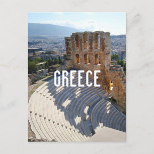 Griekenland Athene Theater Ruins Briefkaart