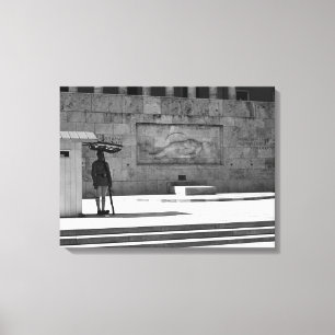 Griekenland Athene Tomb van de onbekende soldaat Canvas Afdruk