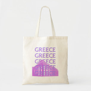 Griekenland, Athene Travel Art, Retro Travel Art Tote Bag