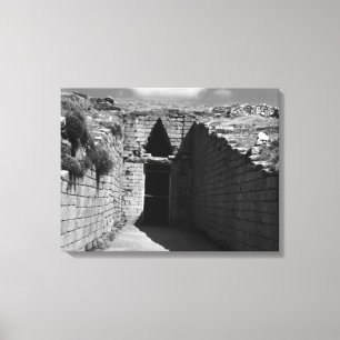 Griekenland Athens Mycenae Agamemnon tomb Canvas Afdruk