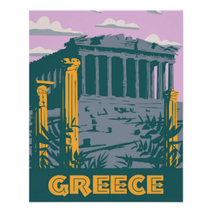Griekenland Athens Poster Travel, Perfect Poster
