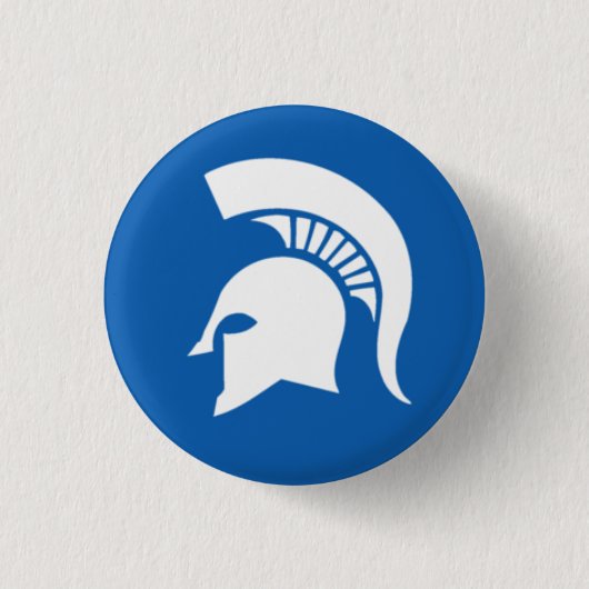 Griekenland Badge - Hoplite Helmet Ronde Button 3,2 Cm (Voorkant)