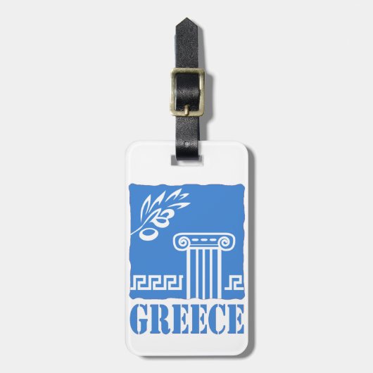 Griekenland Bagagelabel (Voorkant verticaal)