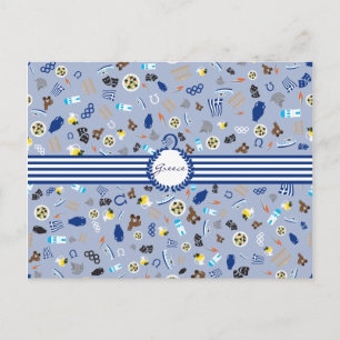 Griekenland: bekende artikelen uit het verleden en briefkaart