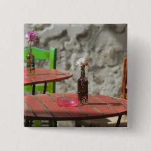 GRIEKENLAND, CRETA, Provincie Hania, Hania: Kleurr Vierkante Button 5,1 Cm