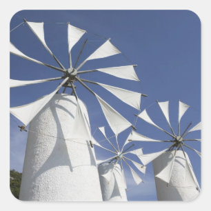 GRIEKENLAND, CRETE, provincie Iraklio, Ano Kera: 2 Vierkante Sticker