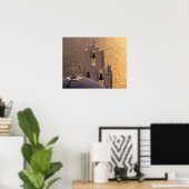 Griekenland, Cycladen, Santorini, Thira, Poster (Thuiskantoor)