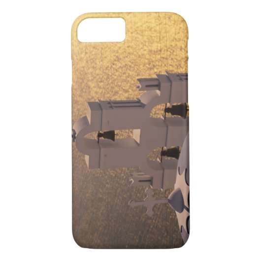 Griekenland, de Cycladen, Santorini, Thira, Case-Mate iPhone Case (Achterkant)