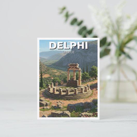 Griekenland Delphi Reizen Briefkaart (Staand voorkant)