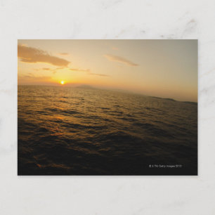 Griekenland, Egeïsche Zee horizon bij zonsopgang 2 Briefkaart