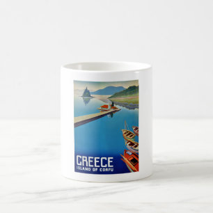  Griekenland eiland Corfu Travel Coffee Mug Koffiemok