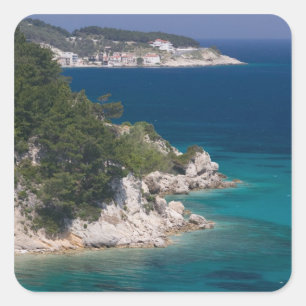 GRIEKENLAND, Eilanden Noordoostelijke Egeïsche Zee Vierkante Sticker