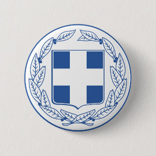 griekenland embleem ronde button 5,7 cm