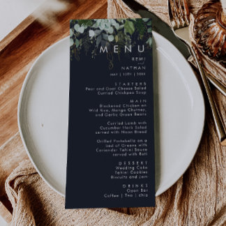 Griekenland en Gold Leaf | Menu Navy Wedding