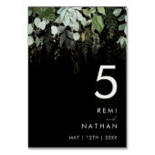 Griekenland en Gold Leaf | Zwart tabelnummer Kaart (Achterkant)