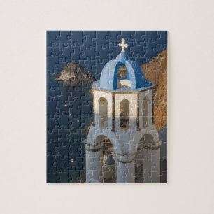 Griekenland en Grieks eiland Santorini stad Oia 2 Legpuzzel