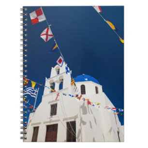 Griekenland en Grieks eiland Santorini stad Oia 4 Notitieboek