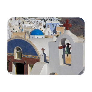 Griekenland en Grieks eiland Santorini stad Oia 5 Magneet