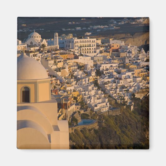 Griekenland en Grieks eiland van Santorini stad va Magneet (Voorkant)