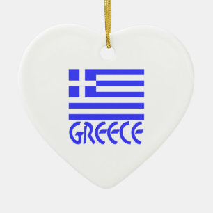 Griekenland en Griekse vlag Keramisch Ornament