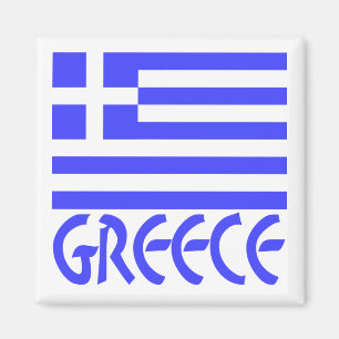 Griekenland en Griekse vlag Magneet